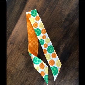 Coach Green, Orange, and yellow Ponytail s…